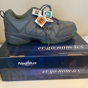 Nautilus Charcoal and Olive Footwear